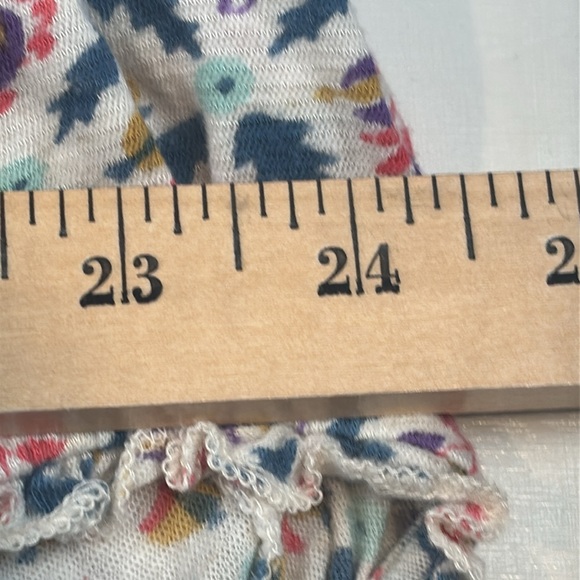 Lucky Brand Los Angeles Girl's 1X Floral Top – Country, Keyhole, Cottagecore - Picture 6 of 7